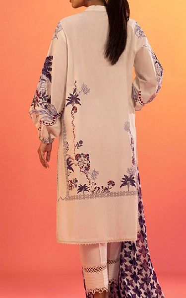 Sana Safinaz Ivory Lawn Suit (2 Pcs) | Pakistani Lawn Dress in USA- Image 2