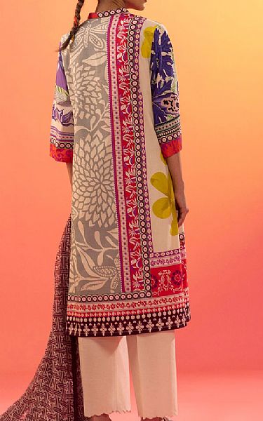 Sana Safinaz Multicolor Lawn Suit (2 Pcs) | Pakistani Lawn Dress in USA- Image 2