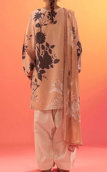 Sana Safinaz Tan Lawn Suit (2 Pcs) | Pakistani Lawn Dress in USA- Image 2
