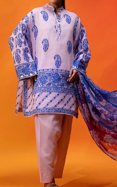 Sana Safinaz Lilac Lawn Suit | Pakistani Lawn Dress in USA- Image 1