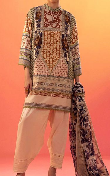 Sana Safinaz Multicolor Lawn Suit | Pakistani Lawn Dress in USA- Image 1