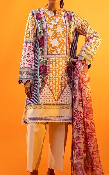 Sana Safinaz Multicolor Lawn Suit | Pakistani Lawn Dress in USA- Image 1
