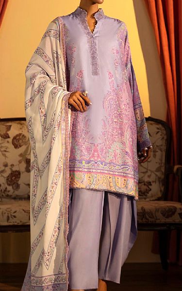 Sana Safinaz Lilac Linen Suit | Pakistani Winter Dresses in USA- Image 1