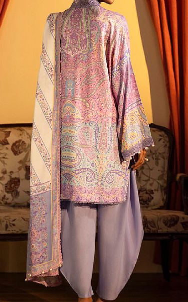 Sana Safinaz Lilac Linen Suit | Pakistani Winter Dresses in USA- Image 2