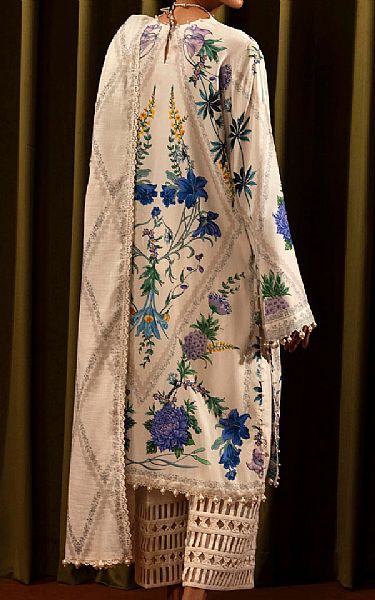 Sana Safinaz White Linen Suit | Pakistani Winter Dresses in USA- Image 2