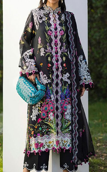 Sana Safinaz Black Lawn Suit | Pakistani Lawn Dress in USA- Image 1