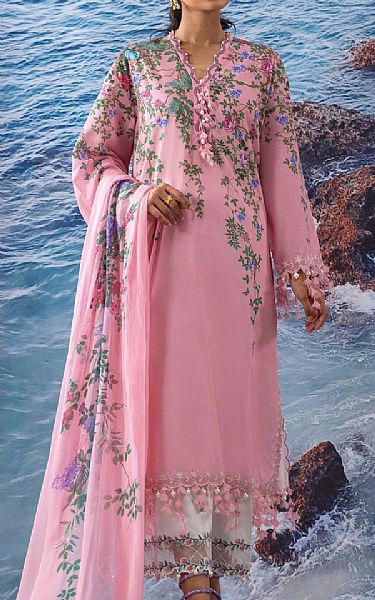 Sana Safinaz Pink Lawn Suit | Pakistani Lawn Dress in USA- Image 1