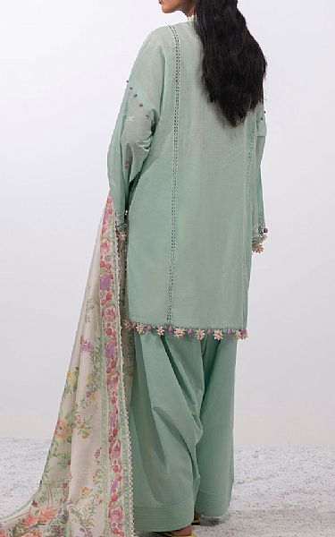 Sana Safinaz Light Turquoise Lawn Suit | Pakistani Lawn Dress in USA- Image 2