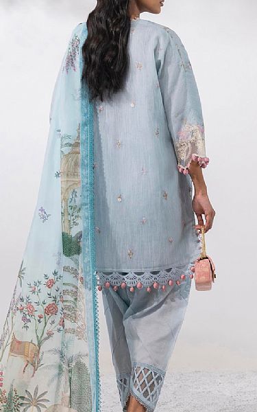Sana Safinaz Cadet Blue Net Suit | Pakistani Lawn Dress in USA- Image 2