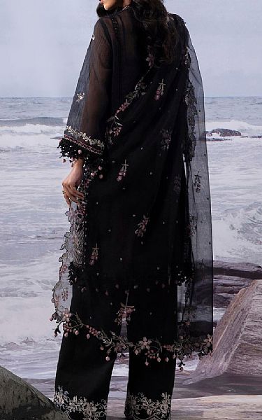 Sana Safinaz Black Net Suit | Pakistani Lawn Dress in USA- Image 2