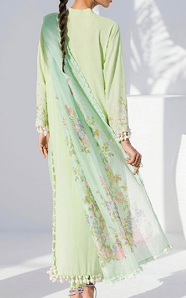Sana Safinaz Apple Green Lawn Suit | Pakistani Lawn Dress in USA- Image 2