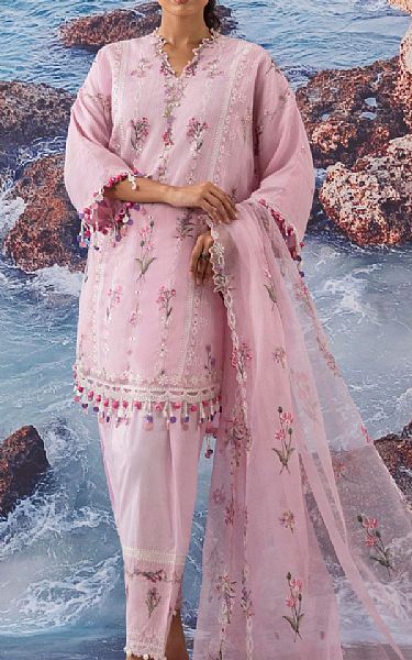 Sana Safinaz Cavern Pink Net Suit | Pakistani Lawn Dress in USA- Image 1