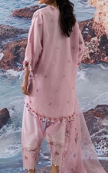 Sana Safinaz Cavern Pink Net Suit | Pakistani Lawn Dress in USA- Image 2