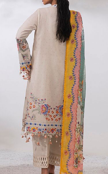 Sana Safinaz Off-white Lawn Suit | Pakistani Lawn Dress in USA- Image 2