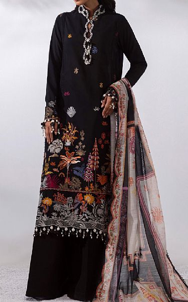 Sana Safinaz Black Lawn Suit | Pakistani Lawn Dress in USA- Image 1