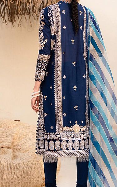 Sana Safinaz Dark Blue Lawn Suit | Pakistani Lawn Suits- Image 2