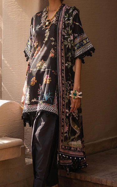 Sana Safinaz Black Lawn Suit | Pakistani Lawn Suits- Image 1