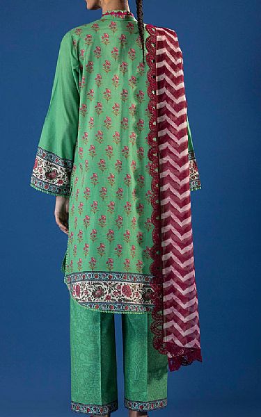 Sana Safinaz Emerald Green Lawn Suit | Pakistani Lawn Dress in USA- Image 2