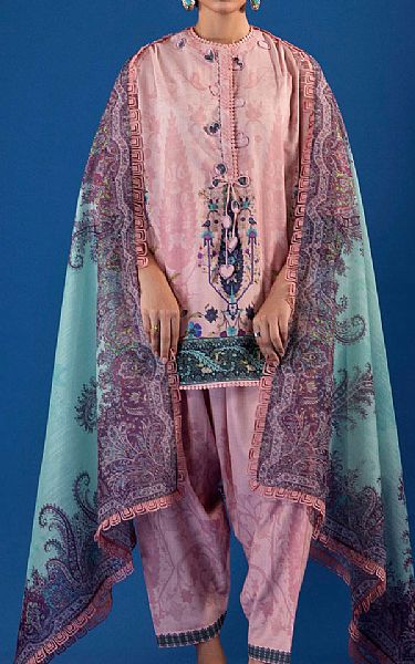 Sana Safinaz Rose Pink Lawn Suit | Pakistani Lawn Dress in USA- Image 1