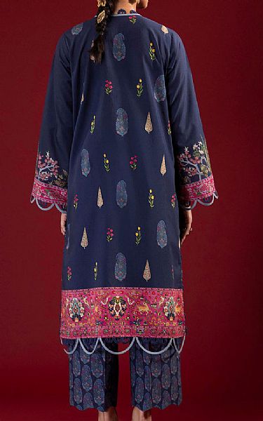 Sana Safinaz Navy Lawn Suit (2 pcs) | Pakistani Lawn Dress in USA- Image 2
