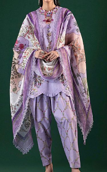 Sana Safinaz Lavender Lawn Suit | Pakistani Lawn Dress in USA- Image 1