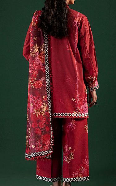 Sana Safinaz Crimson Lawn Suit | Pakistani Lawn Dress in USA- Image 2