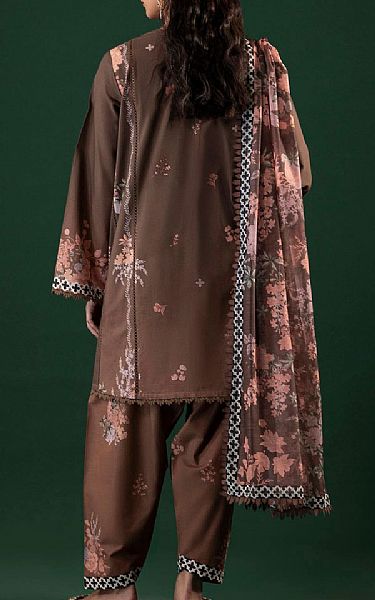 Sana Safinaz Congo Brown Lawn Suit | Pakistani Lawn Dress in USA- Image 2