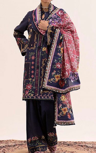 Sana Safinaz Multicolor Lawn Suit | Pakistani Lawn Dress in USA- Image 1