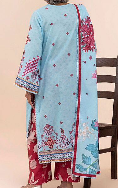 Sana Safinaz Turquoise Lawn Suit | Pakistani Lawn Dress in USA- Image 2
