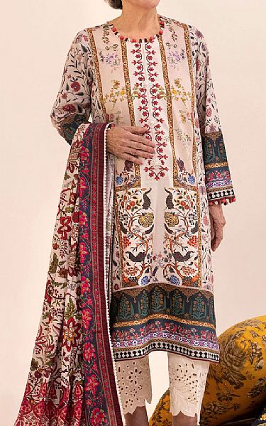 Sana Safinaz Ivory Lawn Suit | Pakistani Lawn Dress in USA- Image 1