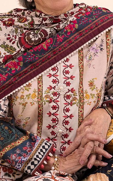 Sana Safinaz Ivory Lawn Suit | Pakistani Lawn Dress in USA- Image 2