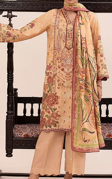 Sana Safinaz Tan Lawn Suit | Pakistani Lawn Dress in USA- Image 1