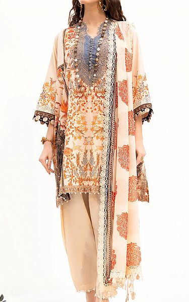 Sana Safinaz Ivory Lawn Suit | Pakistani Lawn Suits- Image 1