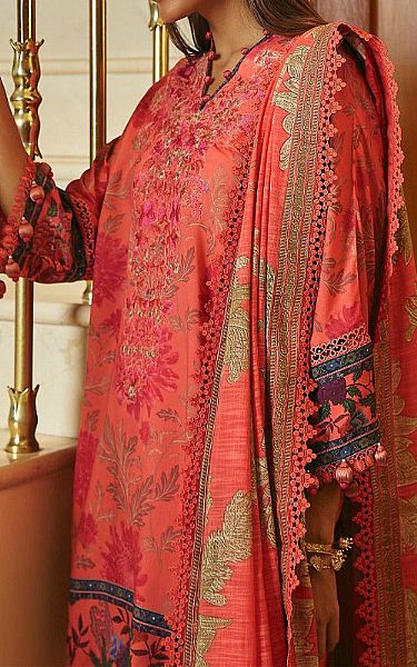 Sana Safinaz Pastel Pink Linen Suit | Pakistani Winter Dresses- Image 2