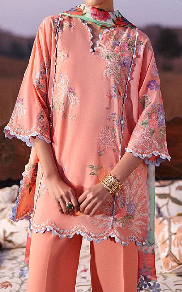 Sana Safinaz Pink Lawn Suit | Pakistani Lawn Dress in USA- Image 2