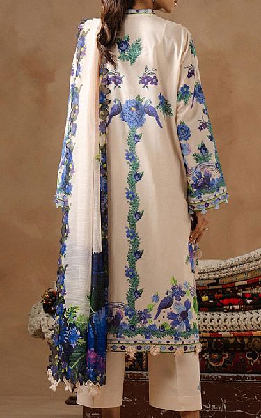 Sana Safinaz Off-white Lawn Suit | Pakistani Lawn Dress in USA- Image 2