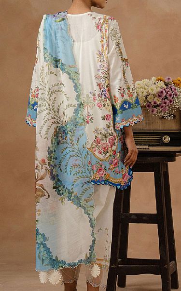 Sana Safinaz White Lawn Suit | Pakistani Lawn Dress in USA- Image 2