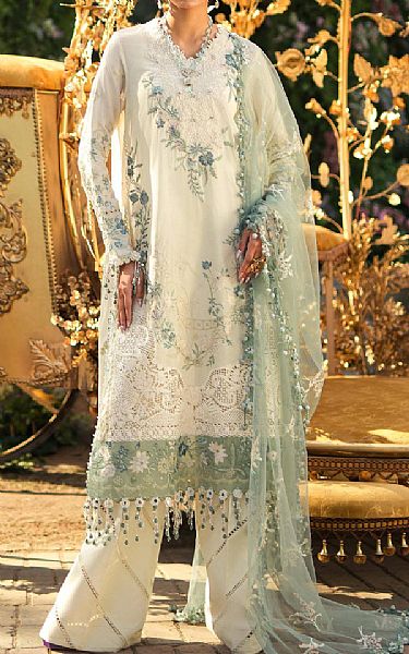 Sana Safinaz Off-white Lawn Suit | Pakistani Lawn Suits- Image 1