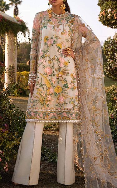 Sana Safinaz Multicolor Net Suit | Pakistani Lawn Suits- Image 1