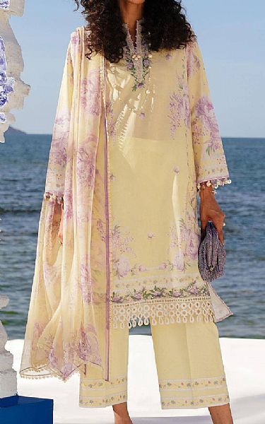 Sana Safinaz Cream Lawn Suit | Pakistani Lawn Suits- Image 1