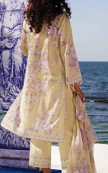 Sana Safinaz Cream Lawn Suit | Pakistani Lawn Suits- Image 2