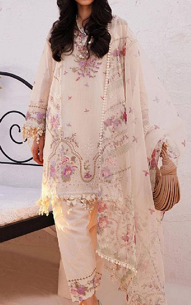 Sana Safinaz Cavern Pink Woven Net Suit | Pakistani Lawn Suits- Image 1