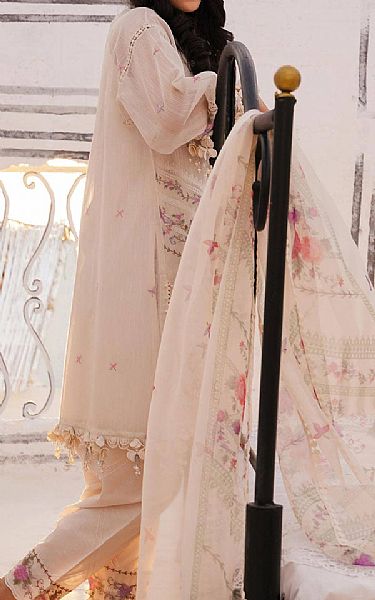 Sana Safinaz Cavern Pink Woven Net Suit | Pakistani Lawn Suits- Image 2