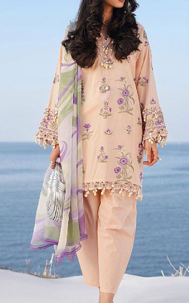 Sana Safinaz Almond Pink Lawn Suit | Pakistani Lawn Suits- Image 1