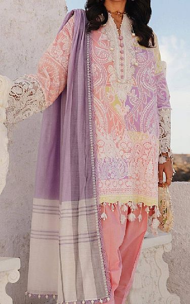 Sana Safinaz Pink/Lavender Lawn Suit | Pakistani Lawn Suits- Image 1