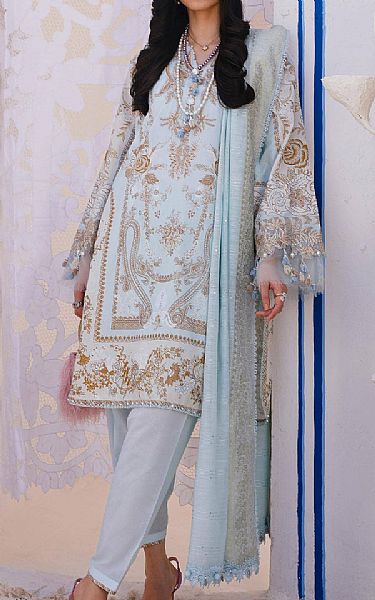 Sana Safinaz Baby Blue Lawn Suit | Pakistani Lawn Suits- Image 1