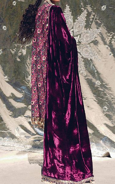 Sana Safinaz Black/Pink Slub Suit | Pakistani Winter Dresses in USA- Image 2