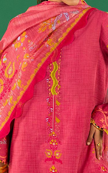 Sana Safinaz Dark Pink Lawn Suit | Pakistani Lawn Dress in USA- Image 2