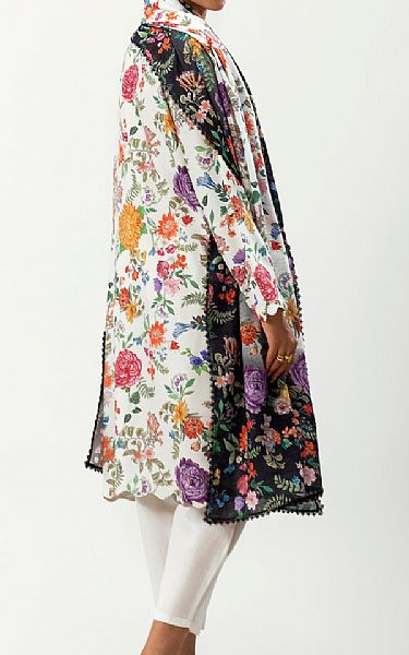 Sana Safinaz Off White Linen Suit (2 Pcs) | Pakistani Winter Dresses in USA- Image 2