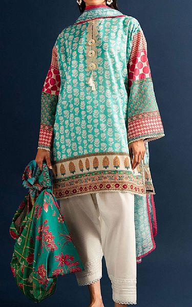 Sana Safinaz Light Sea Green Lawn Suit (2 pcs) | Pakistani Lawn Suits- Image 1